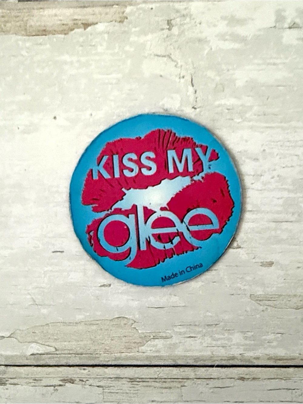 Glee Refridgerator Magnet Television TV Show Merch Pink Blue 2in